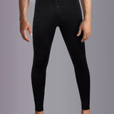 Men THERMA RIB Thermal Long John Button-Front