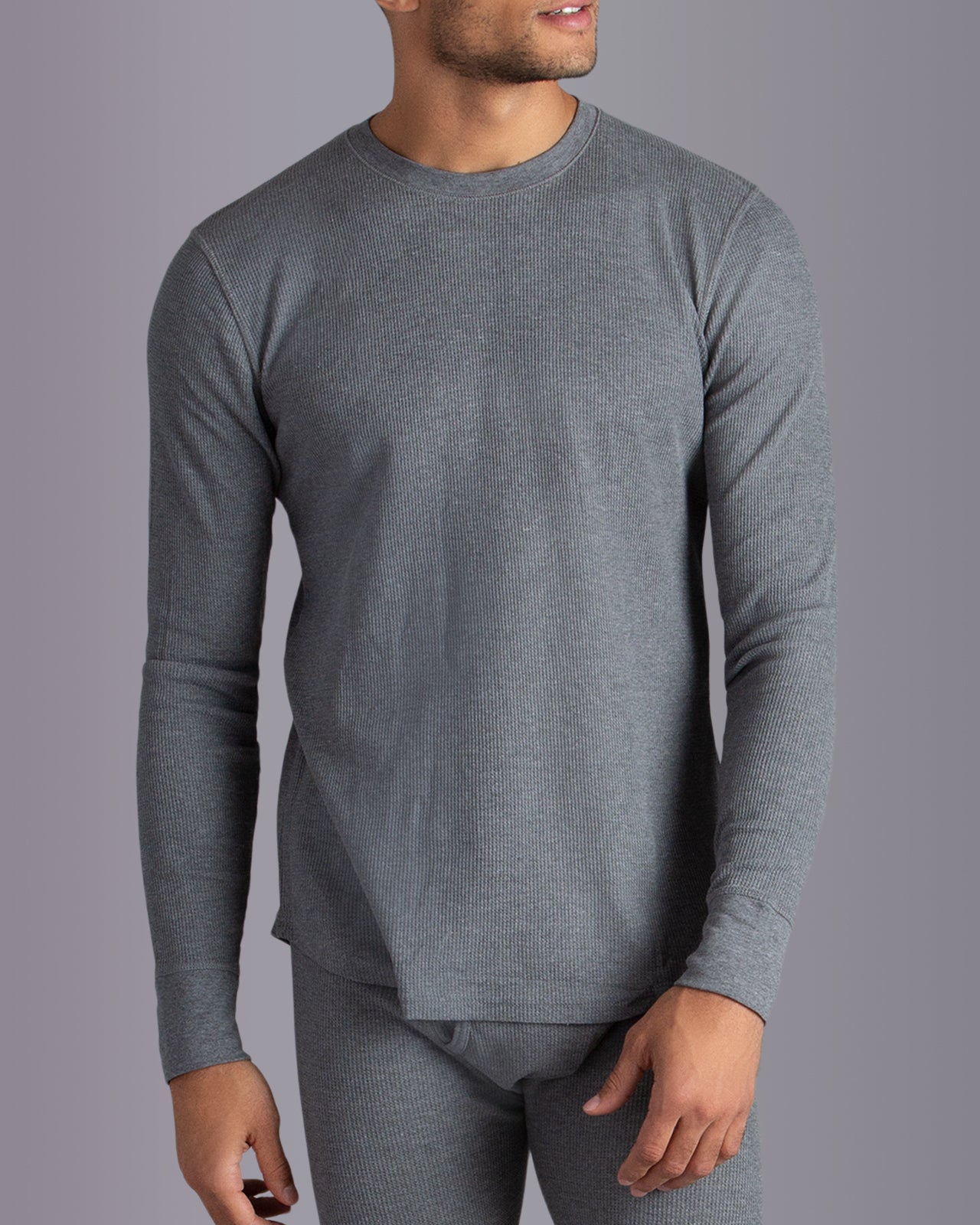 Men's WAFFLE Thermal Crewneck – Watson's - Main Image