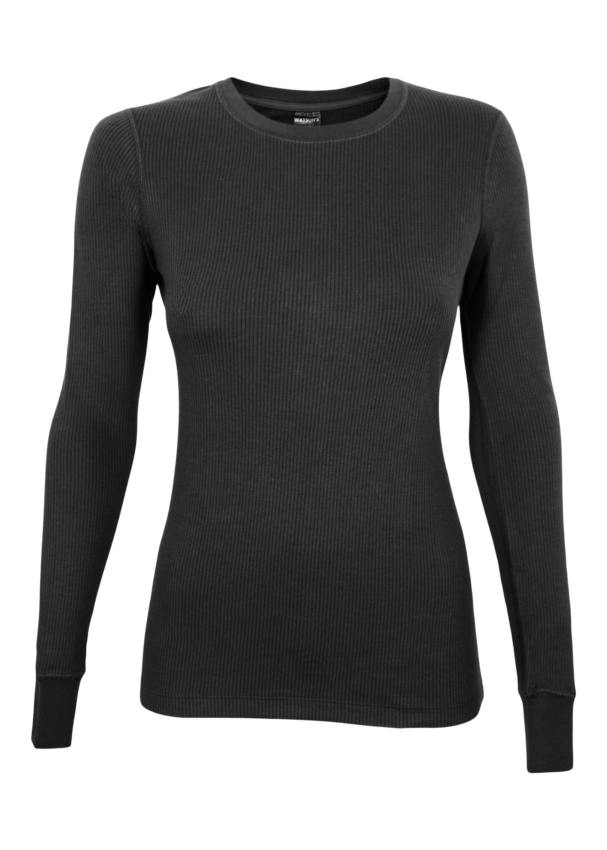 Women THERMA RIB Thermal Crewneck
